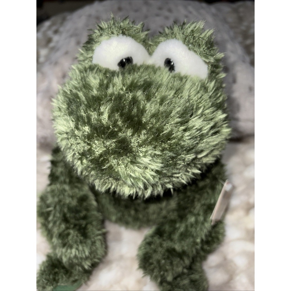 Vintage Gund Heads & Tales Big Eyed Frog Green Plush 16"